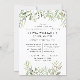 Eucalyptus Greenery Simple Wedding Kaart