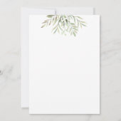 Eucalyptus Greenery Simple Wedding L008 Kaart (Achterkant)
