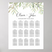 Eucalyptus Greenery Simple Wedding Poster (Voorkant)