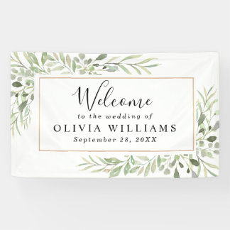 Eucalyptus Greenery Simple Wedding Spandoek