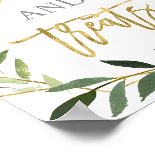 Eucalyptus Greenery snoeit en behandelbord Poster (Hoek)