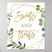 Eucalyptus Greenery snoeit en behandelbord Poster (Voorkant)