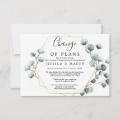 Eucalyptus Greenery stelt huwelijksaankondiging ui Kaart (Voorkant)