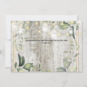 Eucalyptus greenery-strijkkoord licht landhout  save the date (Achterkant)