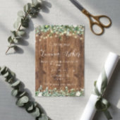 Eucalyptus Greenery & String Lights Graduation Kaart