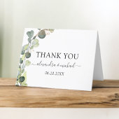 Eucalyptus Greenery Succulent Elegant Hartelijk da Bedankkaart