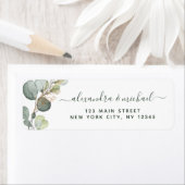 Eucalyptus Greenery Succulent Elegant Wedding Etiket (Insitu)