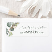 Eucalyptus Greenery Succulent Elegant Wedding Etiket (Insitu)