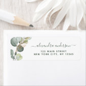 Eucalyptus Greenery Succulent Elegant Wedding Etiket (Insitu)