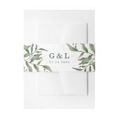 Eucalyptus Greenery Succulent Invitation Uitnodigingen Wikkel (Voorkant Voorbeeld)