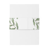 Eucalyptus Greenery Succulent Invitation Uitnodigingen Wikkel (Achterkant Voorbeeld)