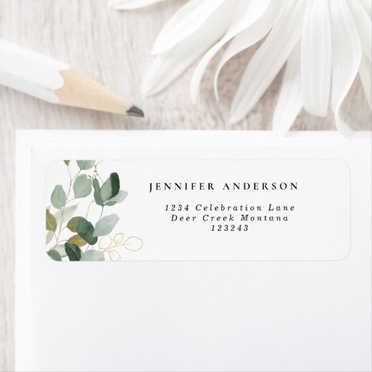 Eucalyptus Greenery Succulent Label (Insitu)