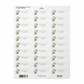 Eucalyptus Greenery Succulent Label (Full Sheet)