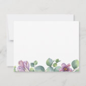 Eucalyptus Greenery Succulent Script Vrijgezellenf Kaart (Achterkant)