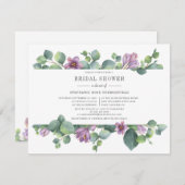 Eucalyptus Greenery Succulent Script Vrijgezellenf Kaart (Voorkant / Achterkant)