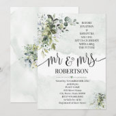 Eucalyptus greenery succulent voor ik ga douchen kaart (Voorkant / Achterkant)