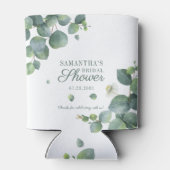 Eucalyptus Greenery Succulent Vrijgezellenfeest Blikjeskoeler (Achterkant)