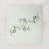 Eucalyptus Greenery Succulent Wedding Place Card Plaatskaartje (Buitenkant ongevouwen)