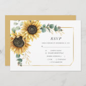 Eucalyptus Greenery Sunflower Succulent (Voorkant / Achterkant)