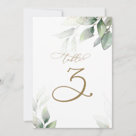 Eucalyptus Greenery Tabel 3 Weddenschap Kaart