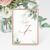 Eucalyptus Greenery Tabel 7 Weddenschappen Kaart