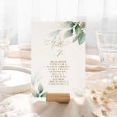 Eucalyptus Greenery Tabel Nummer 7 Zitkuur Kaart