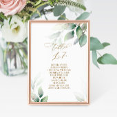 Eucalyptus Greenery Table Number 17 Seating Chart Kaart