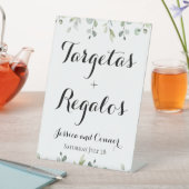 Eucalyptus Greenery Tarjetas Y Regalos Wedding Reclamebord Met Voetstuk (Insitu)