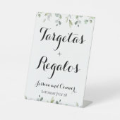 Eucalyptus Greenery Tarjetas Y Regalos Wedding Reclamebord Met Voetstuk (Voorkant)