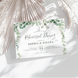 eucalyptus greenery tijdens de repetitie kaart