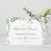 eucalyptus greenery tijdens de repetitie kaart (Staand voorkant)