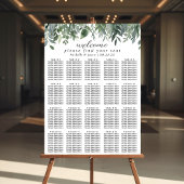 Eucalyptus Greenery Trouwstoel Grafiek 20 Tafel Poster