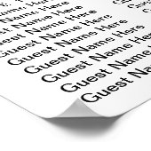 Eucalyptus Greenery Trouwstoel Grafiek 20 Tafel Poster (Hoek)