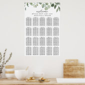 Eucalyptus Greenery Trouwstoel Grafiek 20 Tafel Poster (Keuken)