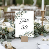 Eucalyptus Greenery Trouwtafelnummers Kaart