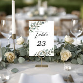 Eucalyptus Greenery Trouwtafelnummers Kaart