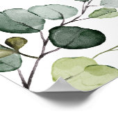 Eucalyptus Greenery Unplugged Wedding Ceremony Poster (Hoek)
