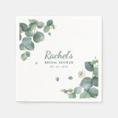 Eucalyptus Greenery van vrijgezellenfeest - Aangep Servet (Voorkant)