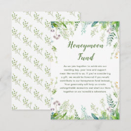 Eucalyptus Greenery verlaat huwelijksreisfonds Informatiekaartje