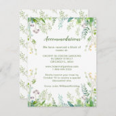 Eucalyptus Greenery verlaat trouwaccommodaties Informatiekaartje (Voorkant / Achterkant)