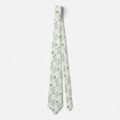 Eucalyptus Greenery Vine Sage Green Wedding Stropdas (Voorkant)