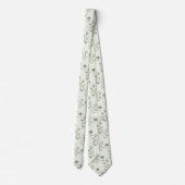 Eucalyptus Greenery Vine Sage Green Wedding Stropdas (Achterkant)