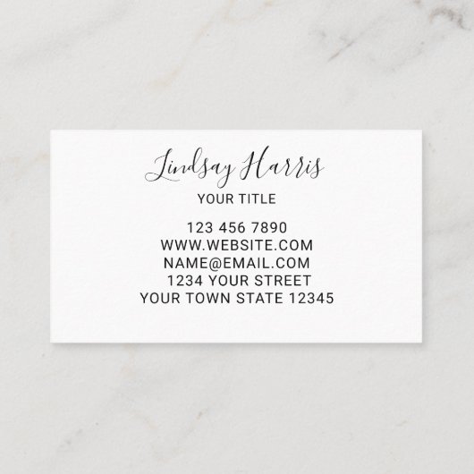 Eucalyptus Greenery Visitekaartje (Achterkant)