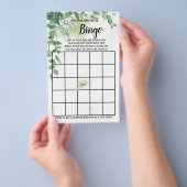 Eucalyptus Greenery Vrijgezellenfeest Bingo Game C Flyer (Hand)