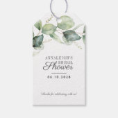 Eucalyptus Greenery Vrijgezellenfeest Hartelijk da Cadeaulabel (Voorkant)
