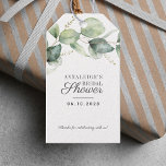 Eucalyptus Greenery Vrijgezellenfeest Hartelijk da Cadeaulabel<br><div class="desc">Eucalyptus Greenery Vrijgezellenfeest Hartelijk dank voor Labels met cadeautjes</div>