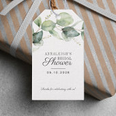 Eucalyptus Greenery Vrijgezellenfeest Hartelijk da Cadeaulabel