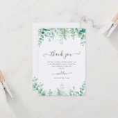 Eucalyptus Greenery Vrijgezellenfeest Hartelijk da Kaart (Voorkant / Achterkant in situ)