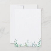 Eucalyptus Greenery Vrijgezellenfeest Hartelijk da Kaart (Achterkant)