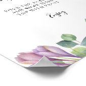 Eucalyptus Greenery Vrijgezellenfeest Mimosa Bar S Poster (Hoek)